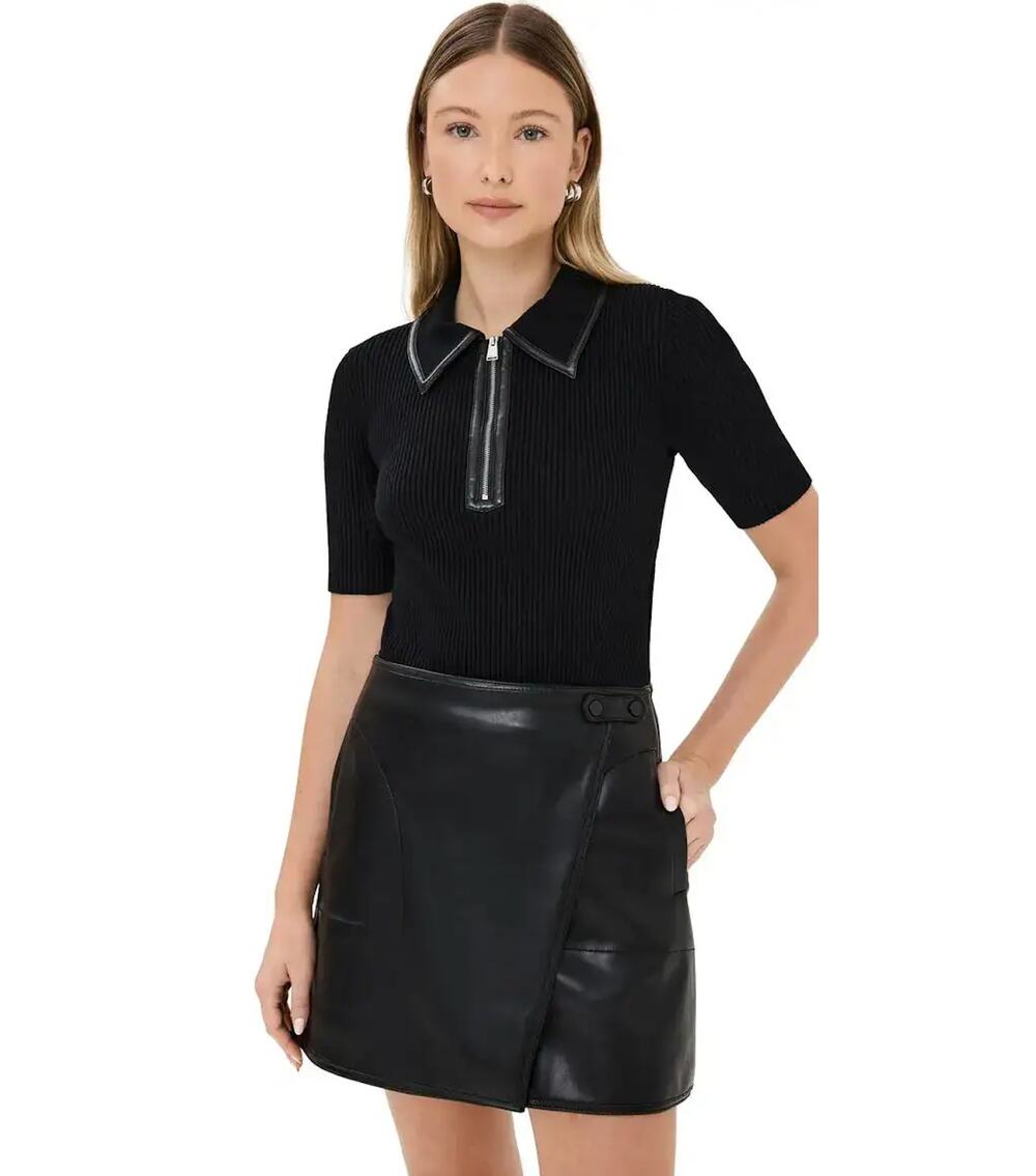 SIMKHAI Ettalyn Mini Dress Black Size S